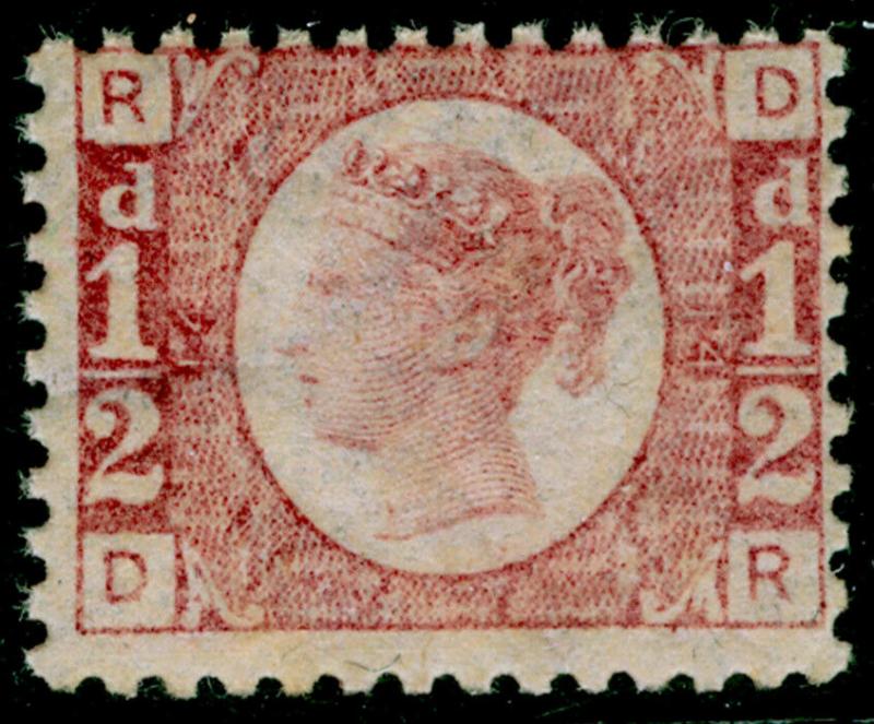 SG49, ½d rose plate 14, NH MINT. Cat £120+. DR