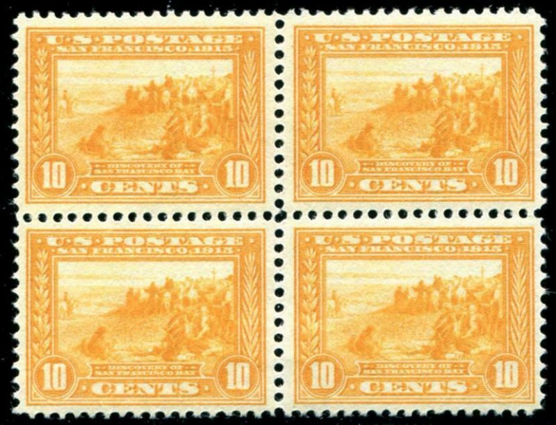 HERRICKSTAMP UNITED STATES Sc.# 400 Large Margin LH Block of Four