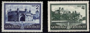 Poland Scott N74-N75 MNH** German occupation WW2 stamps