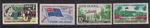 Cook Islands 1965 QE2 Set Self Government Umm SG 175 - 178 ( R924 )