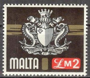 Malta 1973 Definitive st. Contemporary Life Prospects Coats of Arms 2 £ MNH