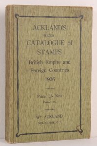 CATALOGUES Acklands 1936 Catalogue of Stamps, British Empire & Foreign Countries