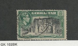 Gibraltar, Postage Stamp, #114a Perf 14 Used, 1942