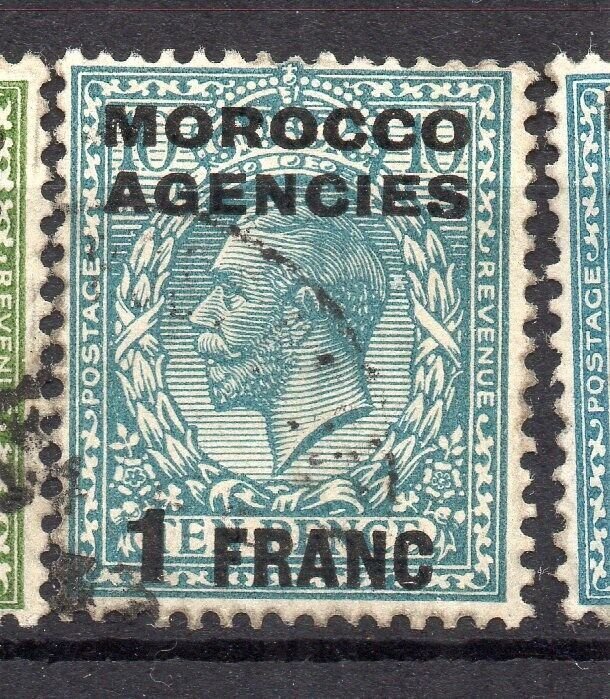 Morocco Agencies GV Early Issue Fine Used 1F. Surcharged NW-14035