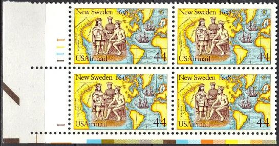 C117, PB-4 #1111-1L/L. \New Sweden\ MNH .44 cent