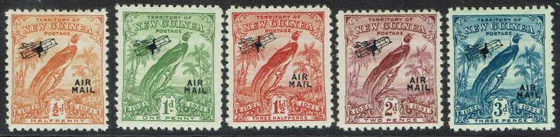 NEW GUINEA 1931 DATED BIRD AIRMAIL 1/2D TO 3D 