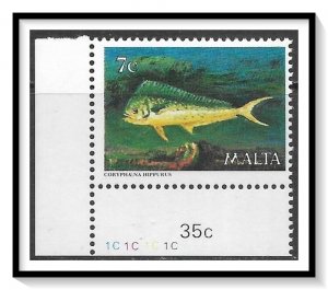 Malta #566 Marine Life MNH