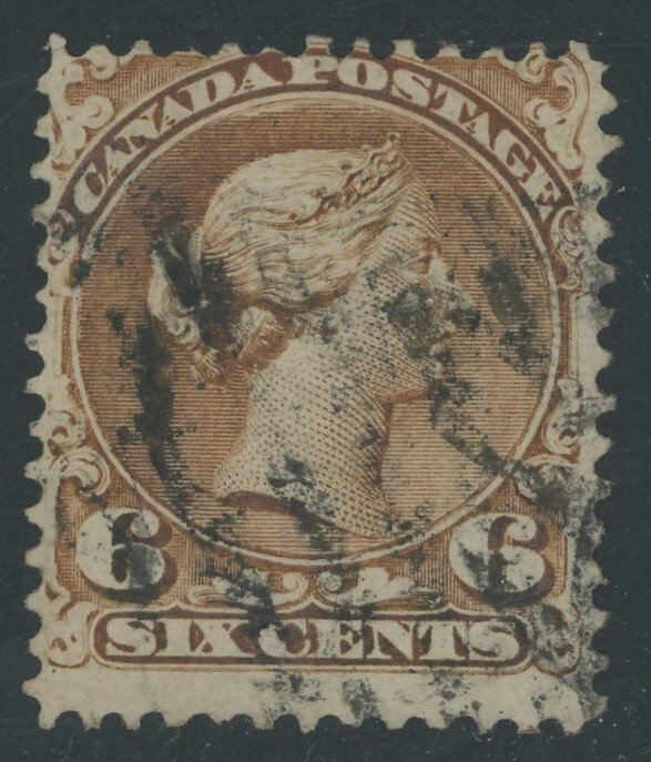 Canada - 27a - 6 cent yellow brown - VG Used