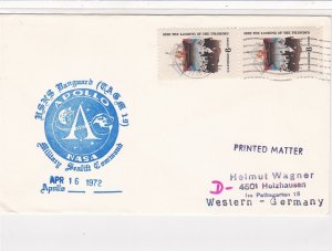 United States 1972 Apollo NASA Slogan Landing of Pilgrims Stamps Cover ref 22794