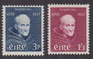 Ireland # 163-164, Father Luke Wadding, Hinged, 1/3 Cat.