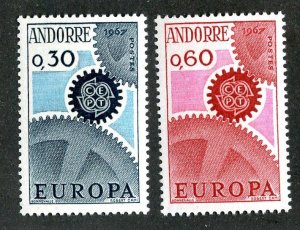 `1967 Andora  Sc #174/75 mnh** cv.$10.75 ( 2073 WX )