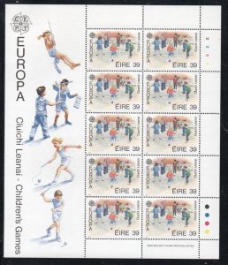 Ireland Sc 744-745 1989 Europa, Childrens Games stamp set in sheets mint NH