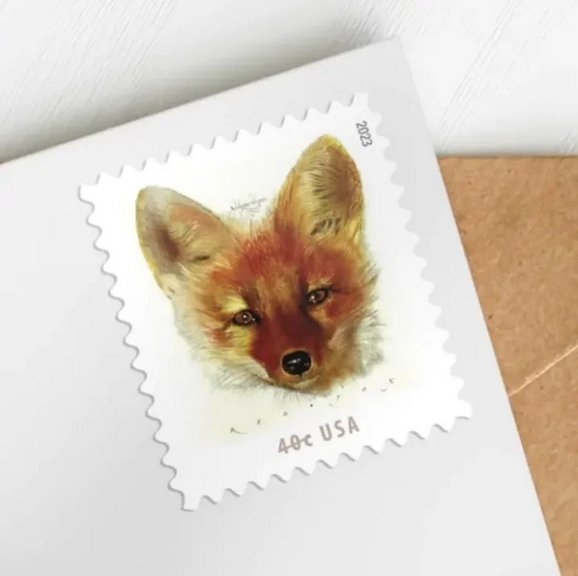 Red Foxes  forever stamps  - 5 Sheets of 20 ， total 100 pcs