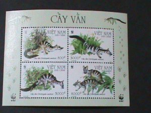 VIETNAM-2005-SC#3248a -WWF-WORLD WILD FUND FOR NATURE-ANIMALS-MNH S/S VF