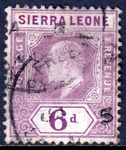 Sierra Leone - Scott #98 - Used - Light crease - SCV $9.00