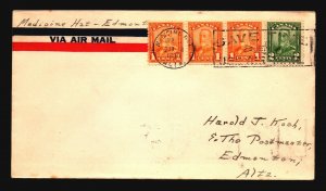 Canada 1930 FFC Medicine Hat to Edmonton - Z17390