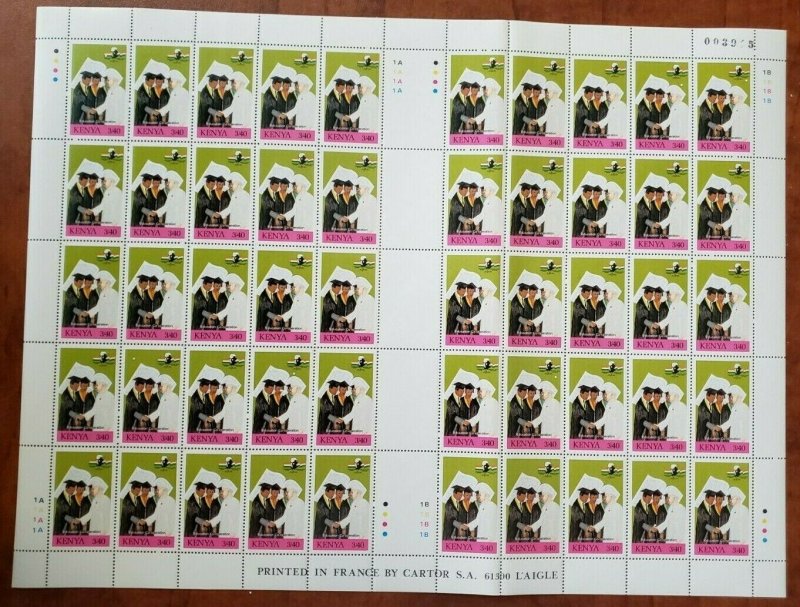 Kenya 1989 SC# 501-4 Centenary of India 1st PM Nehru 4 FULL SHEETS OF 50 Stamps