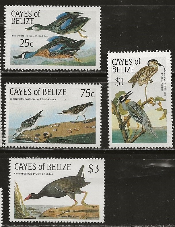 Cayes of Belize | Scott # 22 - 25 - MH