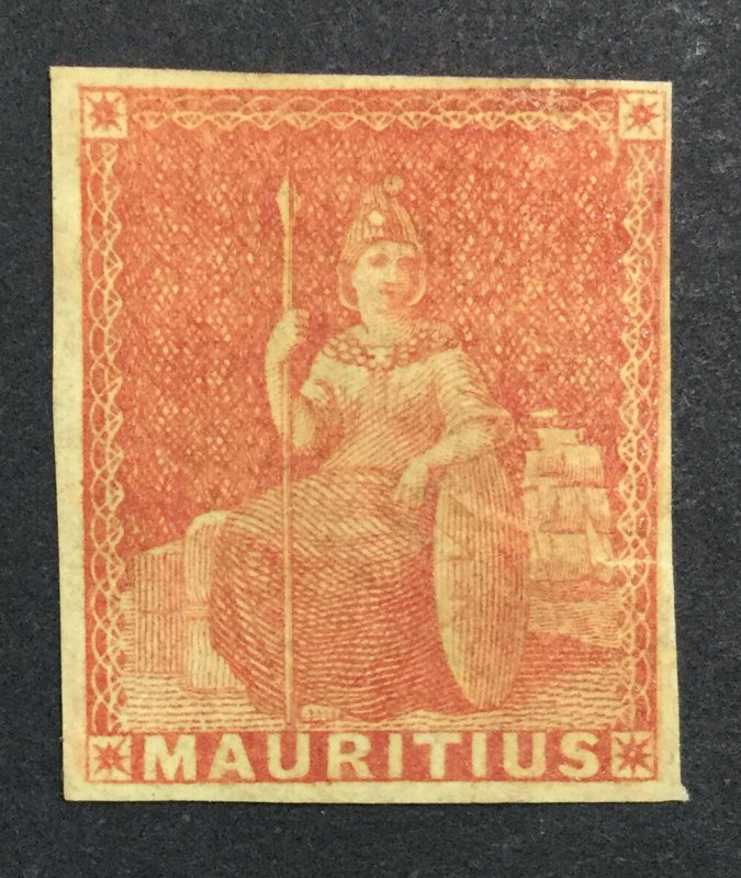 MOMEN: MAURITIUS SG #28 1858-62 UNUSED £65 LOT #226428-5519