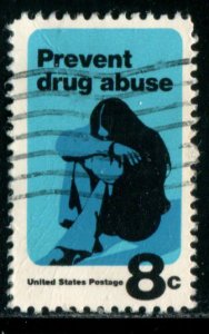 1438 US 8c Drug Abuse, used