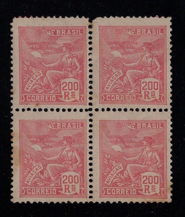 Brazil #227 Block of 4  *Minor Fault* ~jm-1308