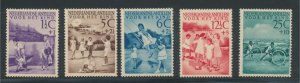 1951 Netherlands Antilles - Profit Childhood Works - Yvert Catalogue no. 222/226