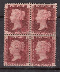 Great Britain #33 Mint Block Plate #176