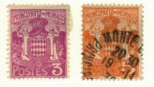 Monaco #62 MH, 63 used