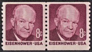US 1402 MNH VF 8 Cent Eisenhower Pair
