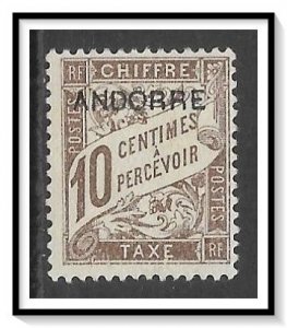 Andorra French #J2 Postage Due MH