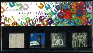 G.B.QE II 2000 ART & CRAFT MINT (NH) SG2142-45 P.O.PACK 311 SUPERB