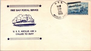 USS Aeolus - 7.20.1955 - First Day Postal Service - F48593