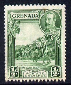 Grenada 1934-36 KG5 Pictorial 1/2d green P12.5 x 13.5 mou...