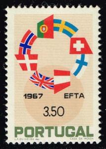 Portugal #1012 Flags of EFTA Nations; MNH (1.10)