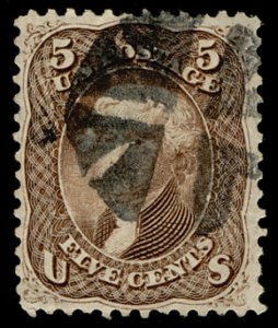 USA #75 XF-SUPERB, well centered stamp crease,  nice for the price Retail $425