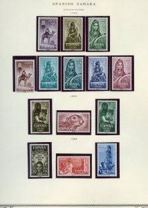 SPANISH  SAHARA SELECTION I MINT HINGED  AND NEVER HINGED STAMPS  