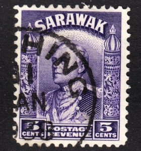 Sarawak Scott 115 F to VF used. Lot #A.  Nice cancel.  FREE...