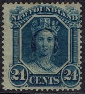 NEWFOUNDLAND 1865 QV 24C