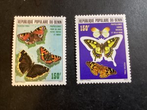 ICOLLECTZONE Benin 633-34 Butterflies XF NH (1)