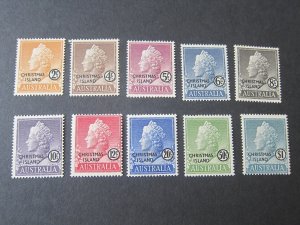 Christmas Island 1858 Sc 1-10(8 MNG)set MNH