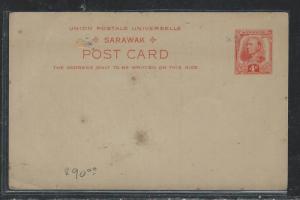 SARAWAK (P0407B) 4C ORANGE BROOKE PSC UNUSE SL SPOT 