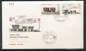 Turkey 1987 Europa Architecture FDC