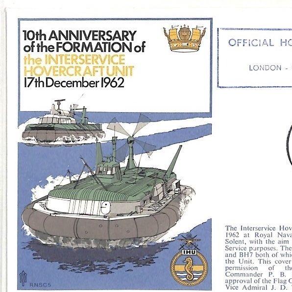 BK160 GB 1972 Anniversary Formation Inter Service Hovercraft Unit Cover PTS