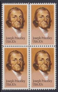 2038 Joseph Priestley Block MNH