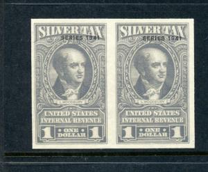 Scott RG70a-RG75a Silver Tax Revenue Imperf Stamp Pair Set (Stock RG73-3)