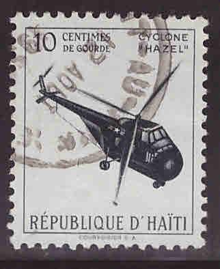 HAITI Scott RA23 used Helicopter stamp