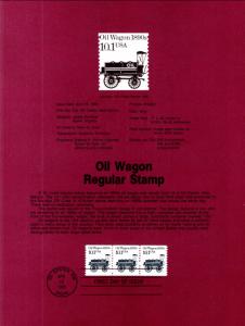 US SP682 Oil Wagon 2130 Souvenir Page FDC