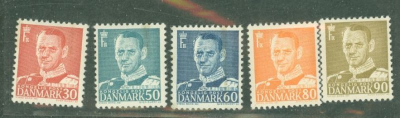 Denmark #335-337/339-340  Single