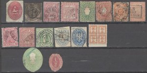 COLLECTION LOT # 2494 GERMAN STATES 16 STAMPS 1852+ CV+$55