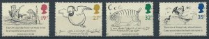 Great Britain 1988 - Edward Lear set of 4 - SG1405-1408 used